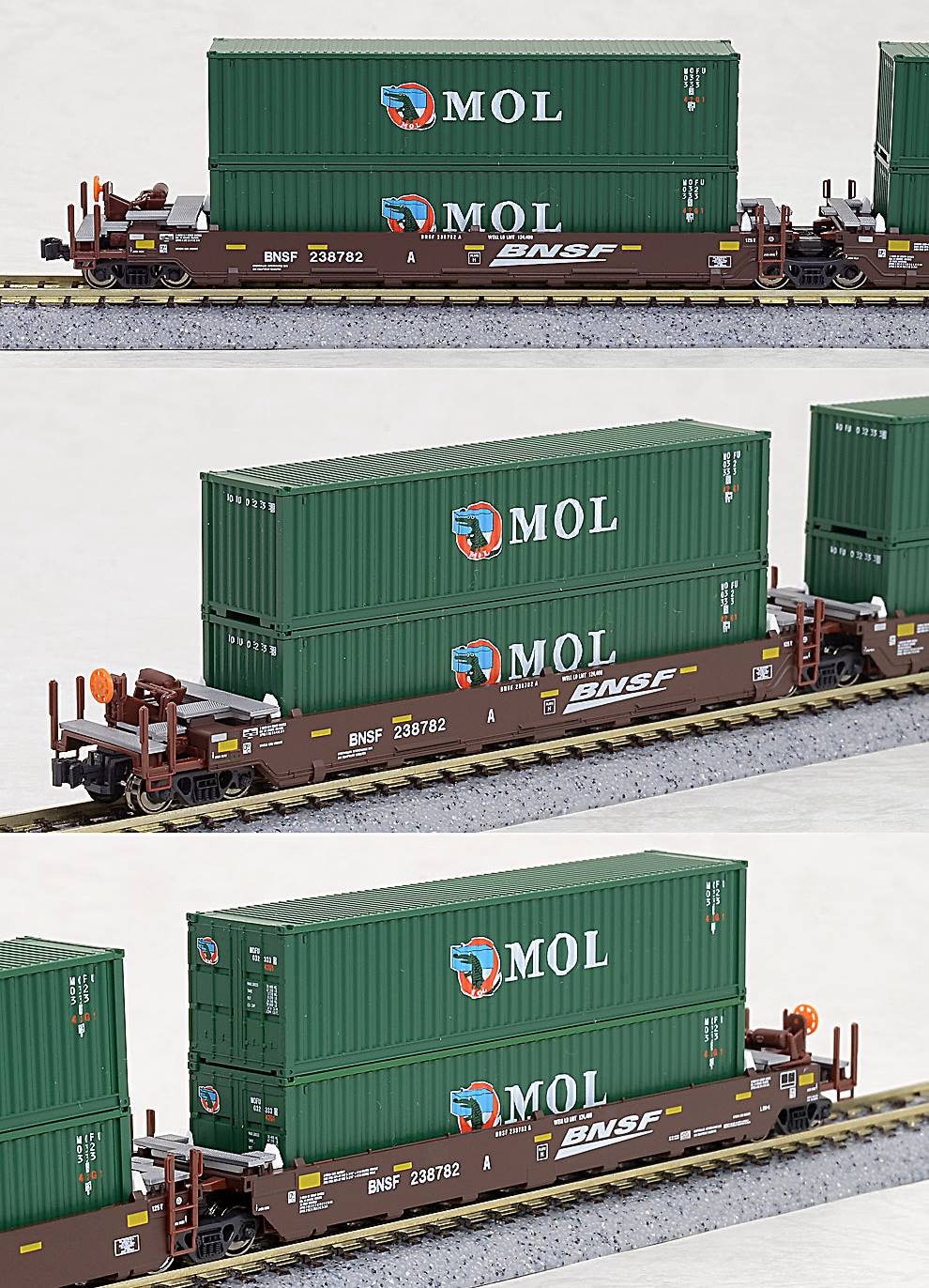 Kato 106-6153 N BNSF Gunderson MAXI-I Double Stack 5-Car Set