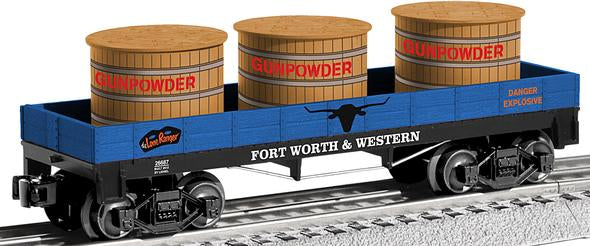 Lionel 6-26687 O Gauge Lone Ranger Gondola w/Gunpowder Vats