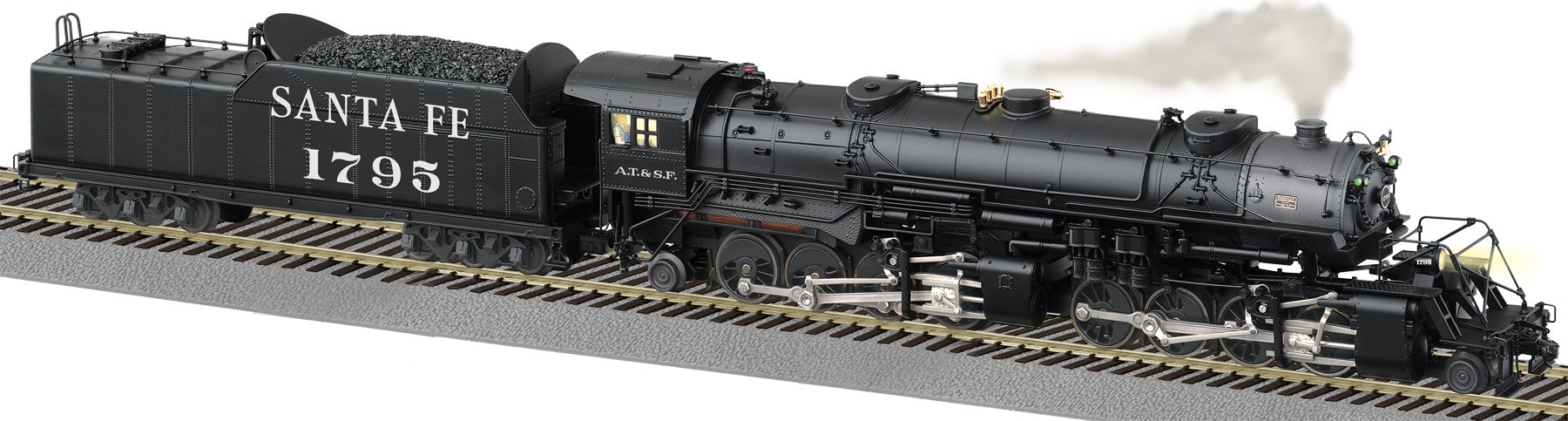 American Flyer 6-48178 S Scale Santa Fe 2-8-8-2 Steam Locomotive - Legacy