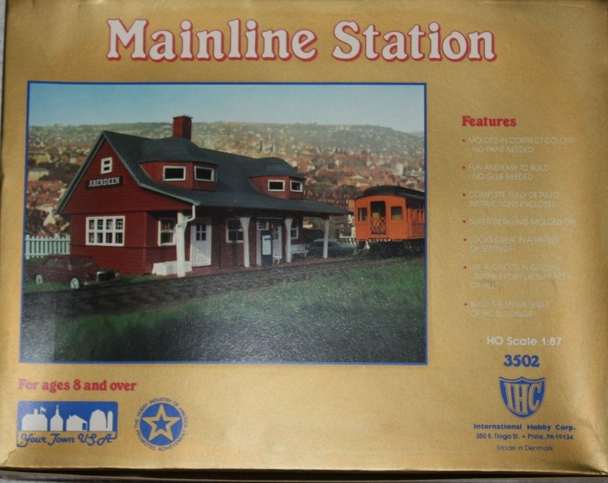 IHC 3502 HO Mainline Station Building Kit
