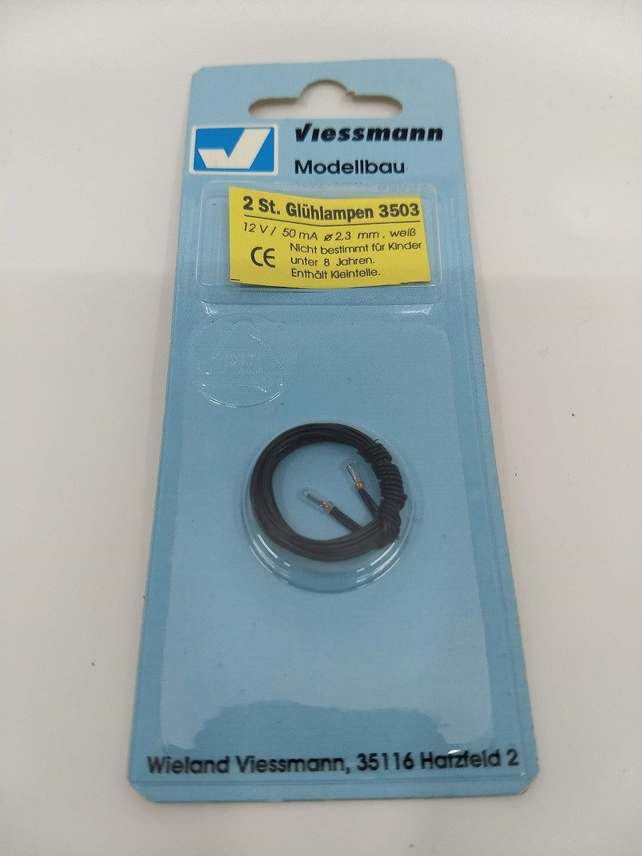 Viessmann Modellspielwaren 3503 HO 2 Clear Bulbs T3/4 2.3mm 12v, 50mA
