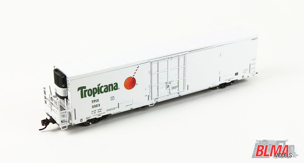 BLMA Models 15715 N Scale Tropicana Trinity 64' Refrigerator Car