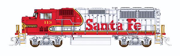 Fox Valley Models 70501 N Scale ATSF GP60M Diesel Locomotive #113