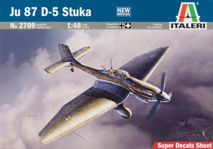 Italeri 2709 1:48 JU-87 D-5 Stuka Military Aircraft Plane Model Kit