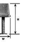 Plastruct 93778 O 13/32" x 27/32" Pedestal Stool Chair