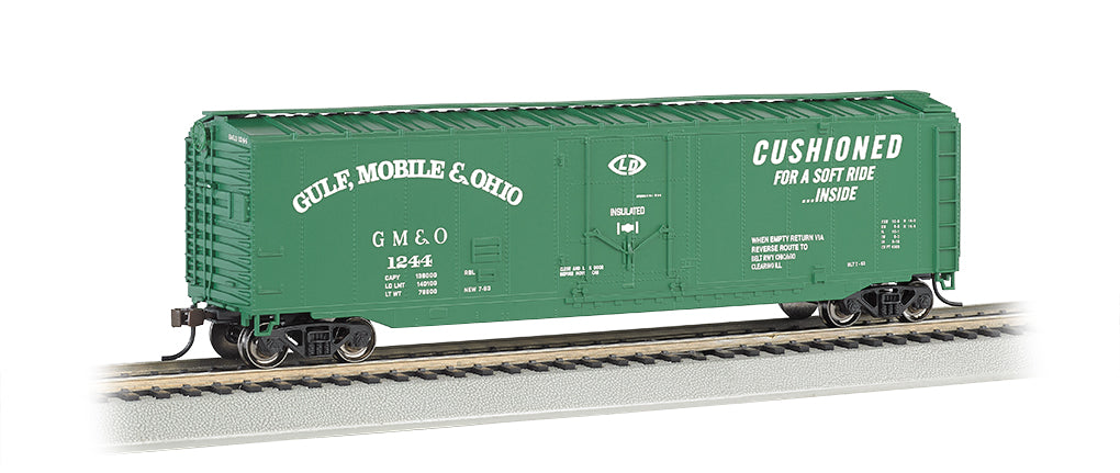 Bachmann 18032 HO Gulf Mobile and Ohio 50' Plug Door Box Car