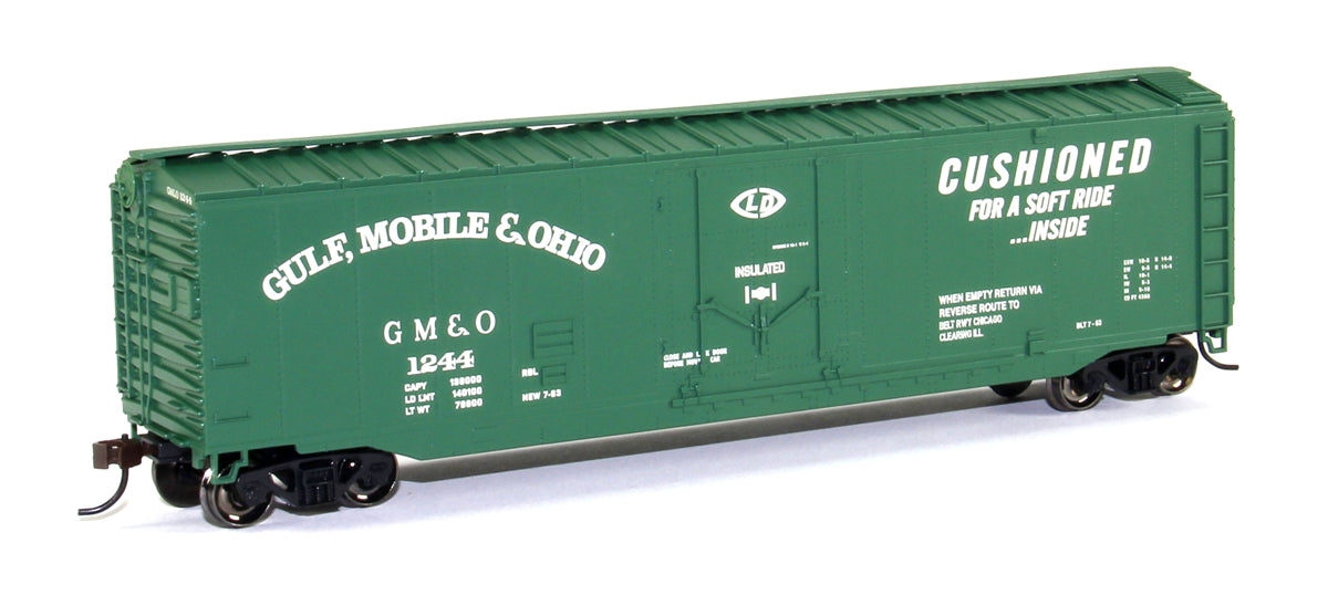 Bachmann 18032 HO Gulf Mobile and Ohio 50' Plug Door Box Car