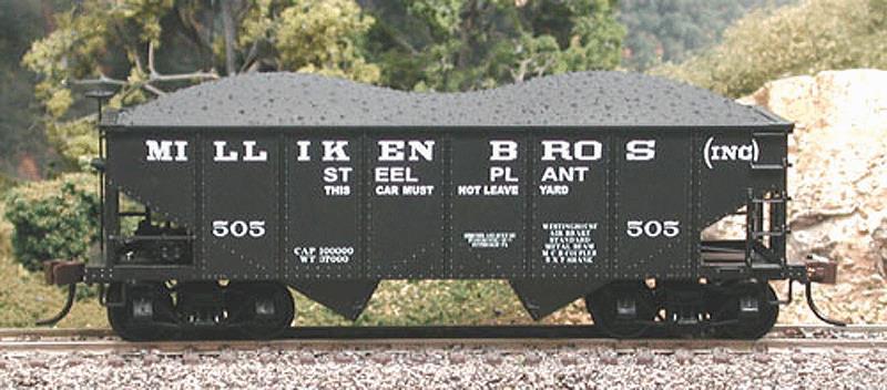 Bowser 37624Miliken Brothers PRR GLa 2-Bay Hopper Car