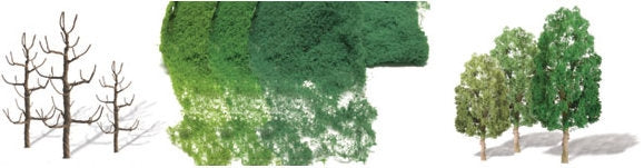 JTT Scenery Products 92024 HO 2.5"-4" Professional Sycamore Trees (Pack of 10)