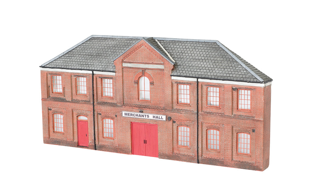 Bachmann 35007 HO Merchants Hall Thin Profile Assembled Building
