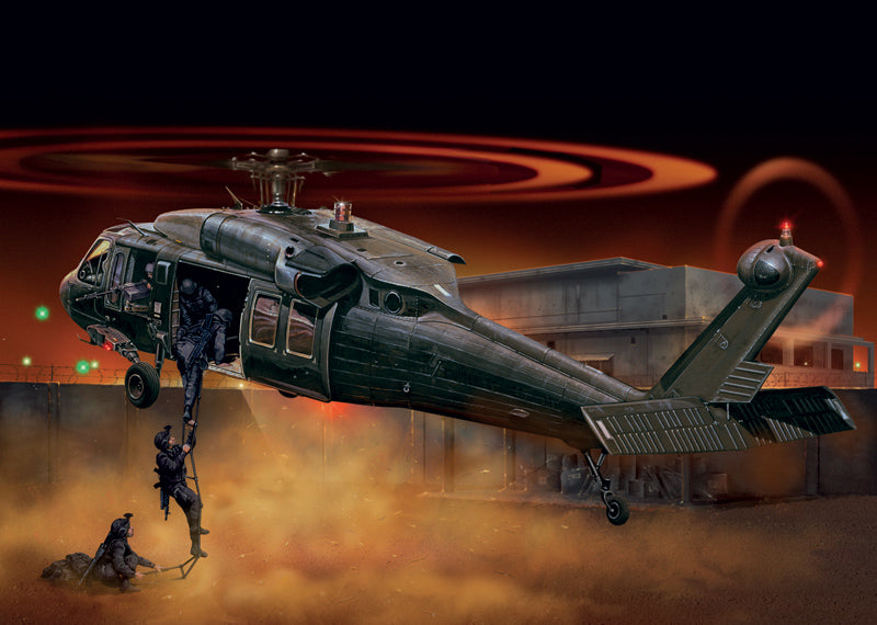 Italeri 2706 1:72 UH-1A Black Hawk Military Aircraft Helicopter Model Kit