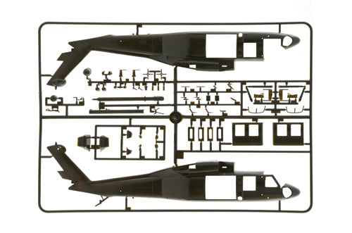 Italeri 2706 1:72 UH-1A Black Hawk Military Aircraft Helicopter Model Kit