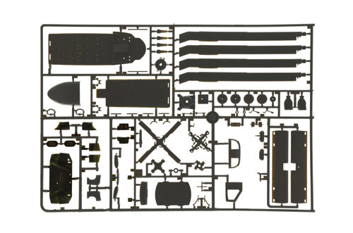 Italeri 2706 1:72 UH-1A Black Hawk Military Aircraft Helicopter Model Kit
