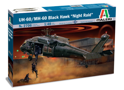 Italeri 2706 1:72 UH-1A Black Hawk Military Aircraft Helicopter Model Kit