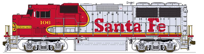 Fox Valley Models 70503 N ATSF GP60M Diesel Locomotive #147