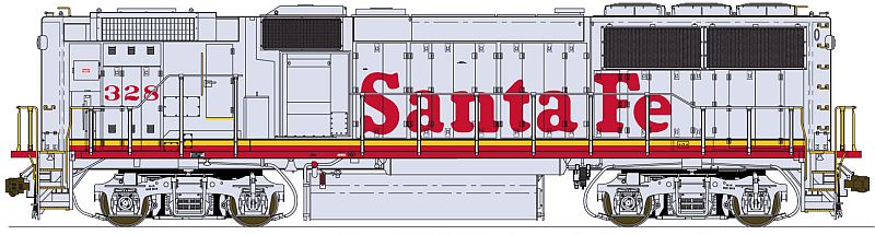 Fox Valley Models 70603 N Santa Fe GP60B Diesel Locomotive Standard DC #340