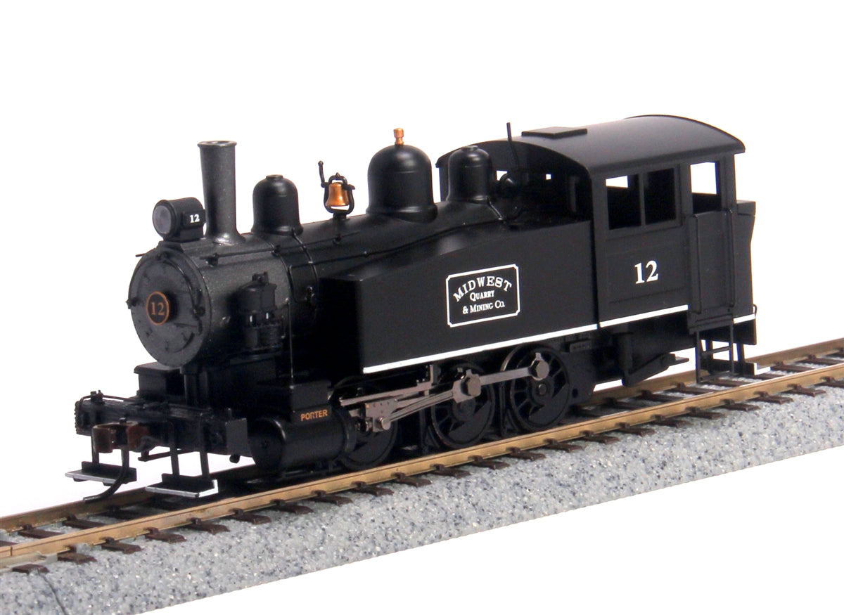 Bachmann 52103 HO Midwest Porter 0-6-0T Side Tank Steam Locomotive w/DCC #12