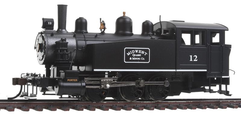 Bachmann 52103 HO Midwest Porter 0-6-0T Side Tank Steam Locomotive w/DCC #12