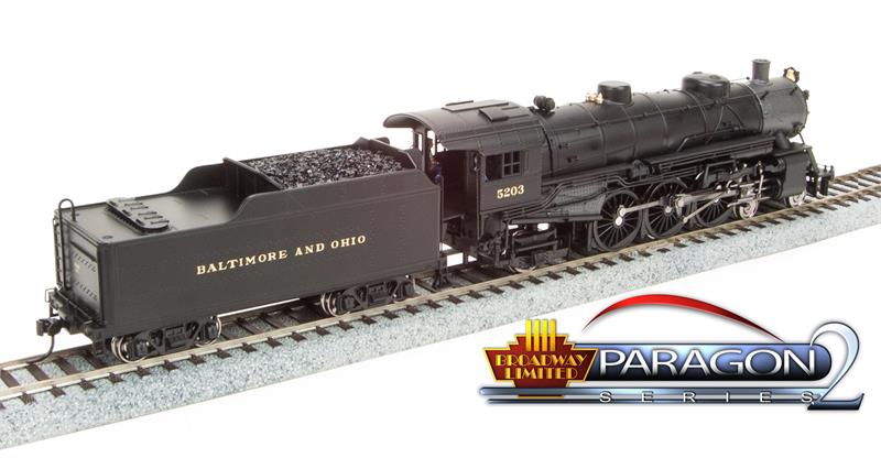 Broadway Limited 1058 HO Baltimore & Ohio 4-6-2 Steam Locomotive #5209 w/ DCC
