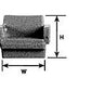 Plastruct 93777 O 5/8" x 17/32" Lounge Chair