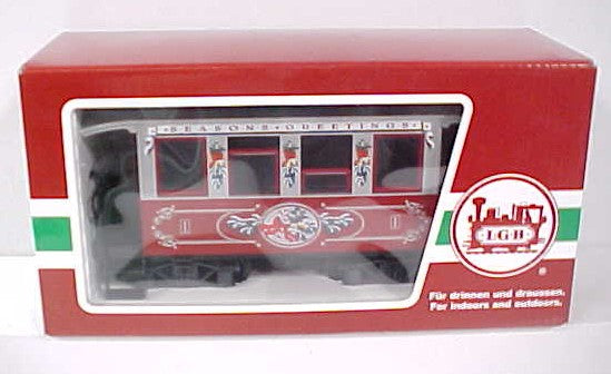 LGB 35075 G Scale Christmas Passenger Car