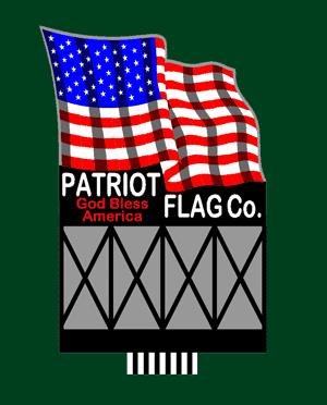 Miller Engineering 9481 HO/O Large Patriot Flag Billboard