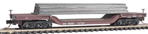 Micro-Trains 10900240 N N&W Heavyweight Depressed Center Flatcar w/Load #70097