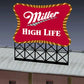 Miller Engineering 8062 N/HO Small Miller High Life Animated Neon Sign Kit