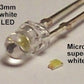 Ngineering N101110 Micro Super-White LEDs - .030 x .060" (Pack of 10)