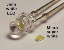 Ngineering N101110 Micro Super-White LEDs - .030 x .060" (Pack of 10)