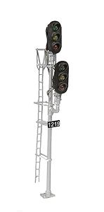 NJ International 1403 HO Dual Head D Type Signal 3 Over 3