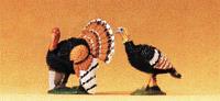 Preiser 47089 G Animals - Turkey with Hen Figures (Set of 2)