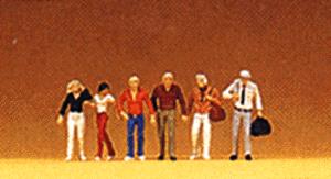 Preiser 80901 Z Walking Passers-By Figures (Set of 6)
