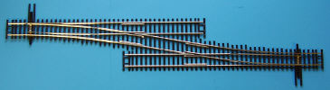 Shinohara Track 110 HO Code 100 NS #6 Single RH Crossover Turnout Switch Track