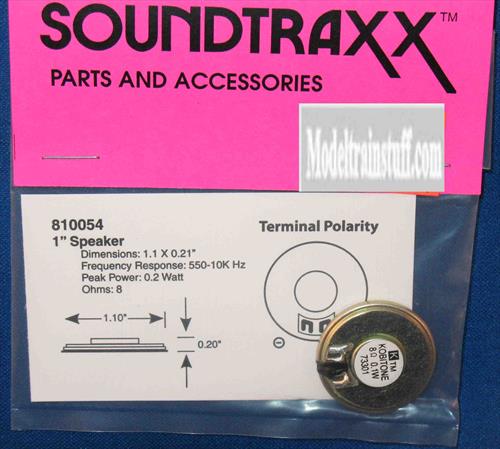 SoundTraxx 810054 1" Diameter 8 Ohm Speaker Peak Power : 0.2 Watt