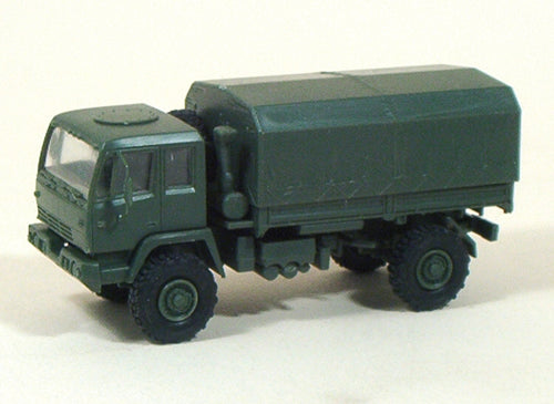 Trident Miniatures 90086 1:87 M1078 2.5-Ton Flatbed with Cover Plastic Kit
