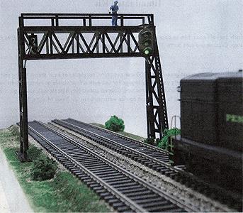 Pastime Hobbies & Miniatures 402 O Double Track Signal Bridge