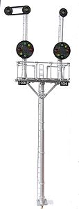 NJ International 3213 O BRASS B&O Style LED Dual Color Position Bracket Signal