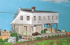 Northeastern Scale Models 40015 HO Box & Crate Factory Building Kit