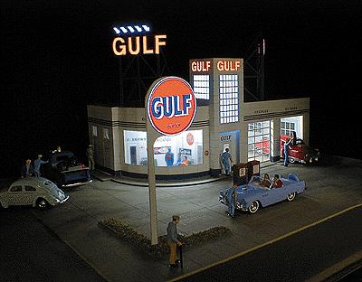 Miller Engineering 879310 HO Lighting Kit For Gulf Gas Station