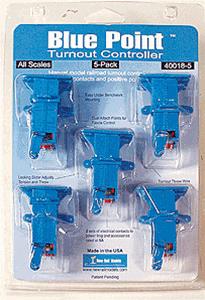 New Rail Models 400185 All Scales Blue Point Turnout Controller (Pack of 5)