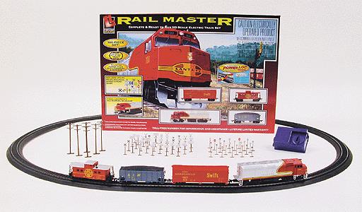 Life Like 8608 Santa Fe Rail Master HO Gauge Diesel Train Set