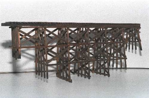 JV Models 2014 HO Wood Timber Trestle Kit