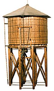 JV Models 2012 HO Wood Water Tower Branchline 60,000 Gal. Kit