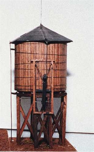 JV Models 2012 HO Wood Water Tower Branchline 60,000 Gal. Kit