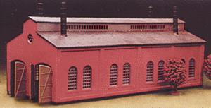 Heljan 842 HO 2-Stall Brick Engine House