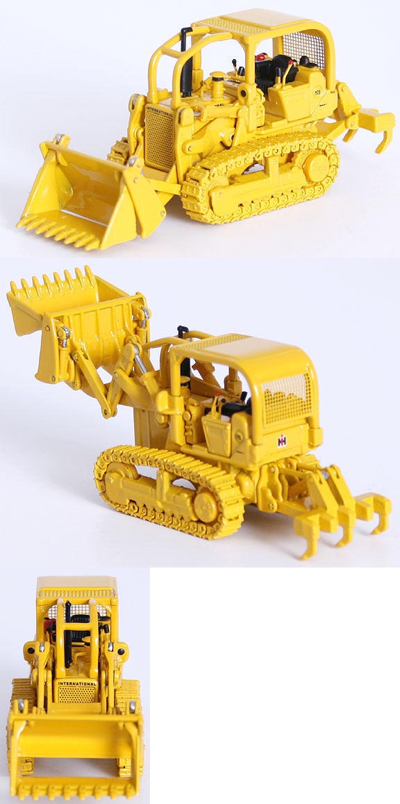 First Gear 800314 1:87 Scale International Harvester 175 Crawler w/4in1 Bucket