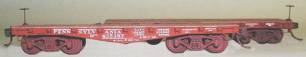 Funaro & Camerlengo 7010 PRR Flat Car w/ Wood Deck