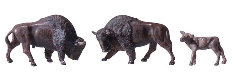 Faller 130565 Zoo Bison Display with Sheds and 5 Bison Figures Kit