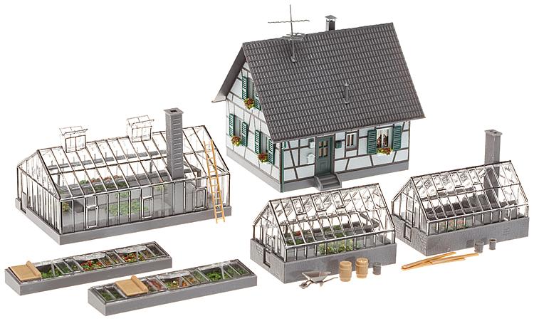 Faller 130253 HO Garden Center w/acs Building Kit